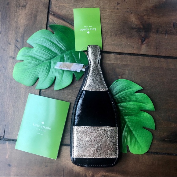 NWT KATE SPADE CHAMPAGNE BOTTLE COIN PURSE - Picture 2 of 7